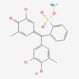molecular formula C21H15Br2NaO5S B7799874 Phenol, 4,4'-(1,1-dioxido-3H-2,1-benzoxathiol-3-ylidene)bis(2-bromo-6-methyl-, sodium salt (1:1) 