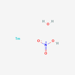 molecular formula H3NO4Tm B7800079 Nitric acid;thulium;hydrate CAS No. 35725-33-8