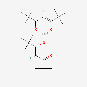 molecular formula C22H38CaO4 B7800331 Calcium bis(2,2,6,6-tetramethyl-3,5-heptanedionate) 