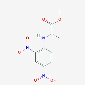 molecular formula C10H11N3O6 B7800442 Methyl 2-[(2,4-dinitrophenyl)amino]propanoate 