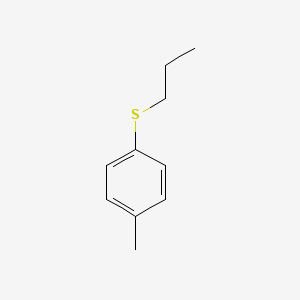 molecular formula C10H14S B7800585 1-Methyl-4-propylsulfanylbenzene CAS No. 24599-52-8