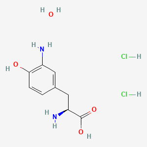 molecular formula C9H16Cl2N2O4 B7800705 3-氨基-L-酪氨酸二盐酸盐一水合物 