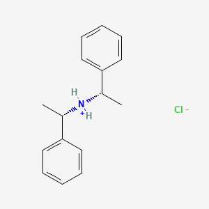molecular formula C16H20ClN B7800858 bis[(1S)-1-phenylethyl]azanium;chloride 
