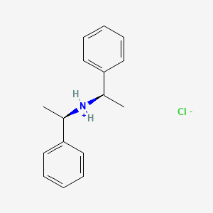 molecular formula C16H20ClN B7800865 bis[(1R)-1-phenylethyl]azanium;chloride 