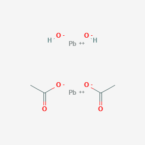 molecular formula C4H8O6Pb2 B7800874 Leadacetatebasic 