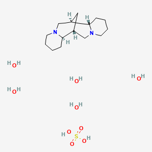 molecular formula C15H38N2O9S B7801000 Sparteine sulphate 