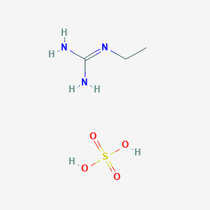 molecular formula C3H11N3O4S B7801066 乙基胍硫酸盐 CAS No. 57989-90-9
