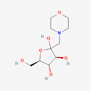 molecular formula C10H19NO6 B7801155 (3S,4S,5R)-5-(hydroxymethyl)-2-(morpholin-4-ylmethyl)oxolane-2,3,4-triol 
