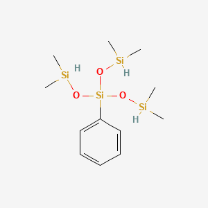 molecular formula C12H26O3Si4 B7801225 Tris(dimethylsilyloxy)-phenylsilane 