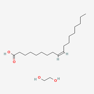 molecular formula C20H40O4 B7801239 ethane-1,2-diol;(Z)-octadec-9-enoic acid 