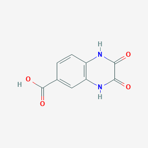 molecular formula C9H6N2O4 B078013 1,2,3,4-Tetrahydro-2,3-dioxoquinoxaline-6-carboxylic acid CAS No. 14121-55-2