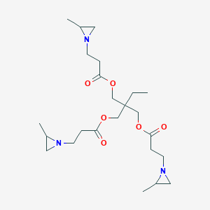 molecular formula C24H41N3O6 B7801478 2,2-Bis({[3-(2-methylaziridin-1-yl)propanoyl]oxy}methyl)butyl 3-(2-methylaziridin-1-yl)propanoate 
