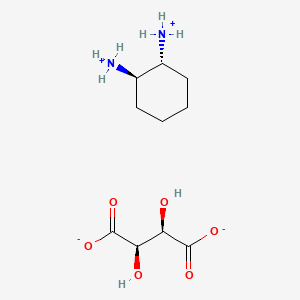 molecular formula C10H20N2O6 B7801580 [(1R,2R)-2-azaniumylcyclohexyl]azanium;(2R,3R)-2,3-dihydroxybutanedioate 