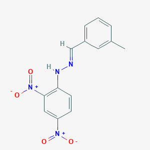 molecular formula C14H12N4O4 B7801641 Benzaldehyde, 3-methyl-, (2,4-dinitrophenyl)hydrazone 