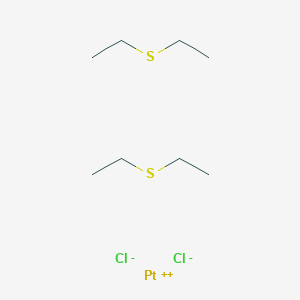 molecular formula C8H20Cl2PtS2 B7801658 Ethylsulfanylethane; platinum(2+); dichloride 