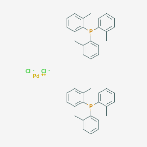 molecular formula C42H42Cl2P2Pd B7801865 双(三邻甲苯基膦)二氯化钯(II) 