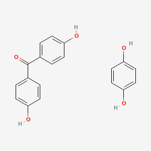 molecular formula C19H16O5 B7801881 4-(4-Hydroxybenzoyl)phenol; benzene-1,4-diol 