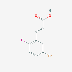 molecular formula C9H6BrFO2 B7801917 3-(5-Bromo-2-fluoro-phenyl)-acrylic acid 