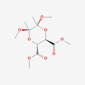 molecular formula C12H20O8 B7802163 Dimethyl (2R,3R,5R,6R)-dimethoxy-5,6-dimethyl-1,4-dioxane-2,3-dicarboxylate 