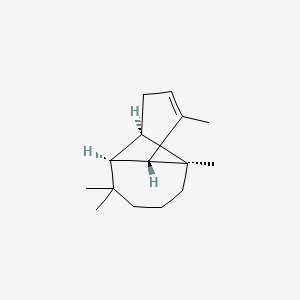 molecular formula C15H24 B7802243 (1R,2R,7S,8R)-2,6,6,9-tetramethyltricyclo[5.4.0.02,8]undec-9-ene 