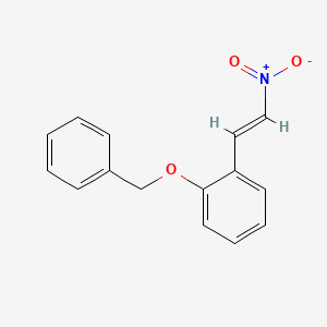 molecular formula C15H13NO3 B7802266 2-Benzyloxy-trans-beta-nitrostyrene CAS No. 40276-09-3