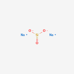 molecular formula Na2SiO3<br>Na2O3Si B7802311 Sodium silicate CAS No. 6834-92-0; 1344-09-8