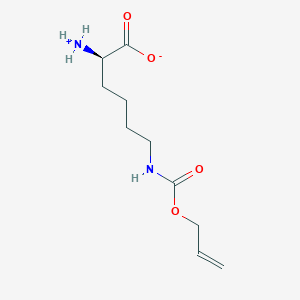 molecular formula C10H18N2O4 B7802317 (2R)-6-{[(Allyloxy)carbonyl]amino}-2-ammoniohexanoate 