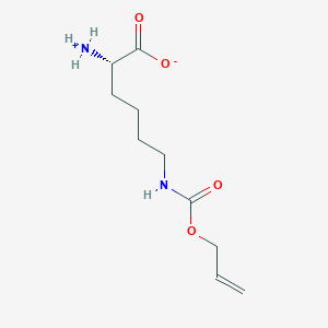 molecular formula C10H18N2O4 B7802343 (2S)-2-azaniumyl-6-(prop-2-enoxycarbonylamino)hexanoate 