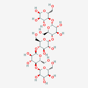 molecular formula C30H52O26 B7802346 alpha-D-glucopyranosyl-(1->4)-alpha-D-glucopyranosyl-(1->4)-alpha-D-glucopyranosyl-(1->4)-alpha-D-glucopyranosyl-(1->4)-alpha-D-glucopyranose 