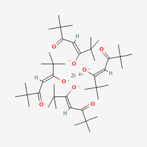 molecular formula C44H76O8Zr B7802354 (Z)-2,2,6,6-tetramethyl-5-oxohept-3-en-3-olate;zirconium(4+) 