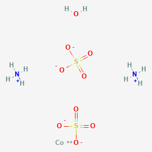 molecular formula CoH10N2O9S2 B7802386 硫酸六水合钴(II)铵 