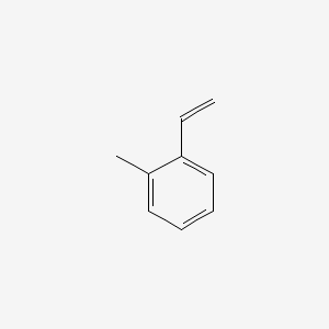 molecular formula CH3C6H4CH=CH2<br>C9H10<br>C9H10 B7802531 2-Methylstyrene CAS No. 9017-21-4