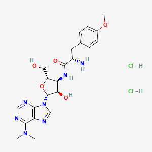 molecular formula C22H29N7O5.2ClH<br>C22H31Cl2N7O5 B7802609 Puromycin dihydrochloride CAS No. 5682-30-4