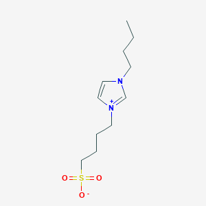 molecular formula C11H20N2O3S B7802676 4-(1-丁基-1H-咪唑-3-鎓-3-基)丁烷-1-磺酸盐 