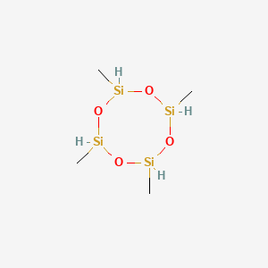 molecular formula C4H16O4Si4 B7802691 2,4,6,8-Tetramethyl-1,3,5,7,2,4,6,8-tetraoxatetrasilocane 
