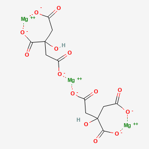 molecular formula C12H10Mg3O14 B7802822 Magnesium 2-hydroxypropane-1,2,3-tricarboxylate 