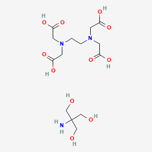 molecular formula C14H27N3O11 B7802934 2-Amino-2-(hydroxymethyl)propane-1,3-diol 2,2',2'',2'''-(ethane-1,2-diylbis(azanetriyl))tetraacetate CAS No. 93777-65-2
