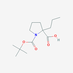 molecular formula C13H23NO4 B7803071 Boc-alpha-propyl-DL-Pro-OH 