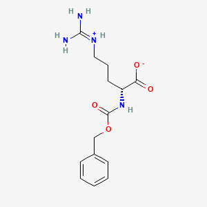 molecular formula C14H20N4O4 B7803077 (2R)-5-(diaminomethylideneazaniumyl)-2-(phenylmethoxycarbonylamino)pentanoate 