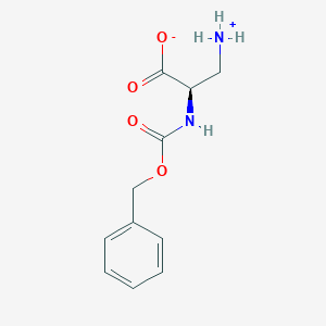 molecular formula C11H14N2O4 B7803094 (2R)-3-azaniumyl-2-(phenylmethoxycarbonylamino)propanoate 