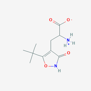 2-Azaniumyl-3-(5-tert-butyl-3-oxo-2,3-dihydro-1,2-oxazol-4-yl)propanoate