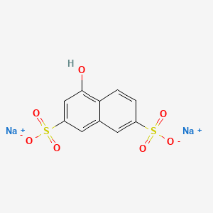 molecular formula C10H6Na2O7S2 B7803222 Disodium 4-hydroxynaphthalene-2,7-disulphonate CAS No. 79873-37-3