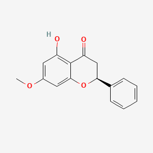 molecular formula C16H14O4 B7803325 5-羟基-7-甲氧基-2-苯基色满-4-酮 