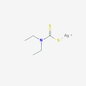 molecular formula C5H10AgNS2 B7803669 Silverdiethyldithiocarbamate 