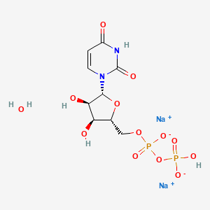 molecular formula C9H14N2Na2O13P2 B7803684 Uridine 5'-diphosphate disodium salt hydrate 