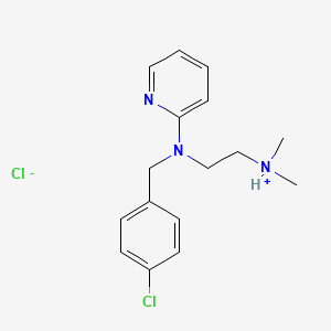 molecular formula C16H21Cl2N3 B7803730 N-p-Chlorobenzyl-N',N'-dimethyl-N-2-pyridylethylenediamine hydrochloride CAS No. 10458-04-5
