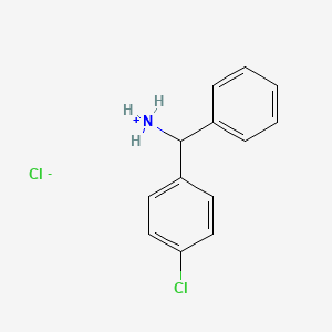molecular formula C13H13Cl2N B7803736 Methylamine, 1-p-chlorophenyl-1-phenyl-, hydrochloride 