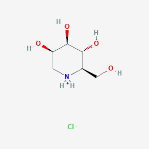 molecular formula C6H14ClNO4 B7803783 (2R,3R,4R,5R)-2-(Hydroxymethyl)piperidin-1-ium-3,4,5-triol;chloride 