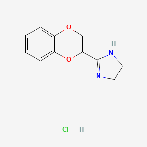 molecular formula C11H13ClN2O2 B7803843 Idazoxan hydrochloride CAS No. 90755-83-2