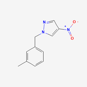 molecular formula C11H11N3O2 B7803860 1-[(3-Methylphenyl)methyl]-4-nitro-1H-pyrazole 
